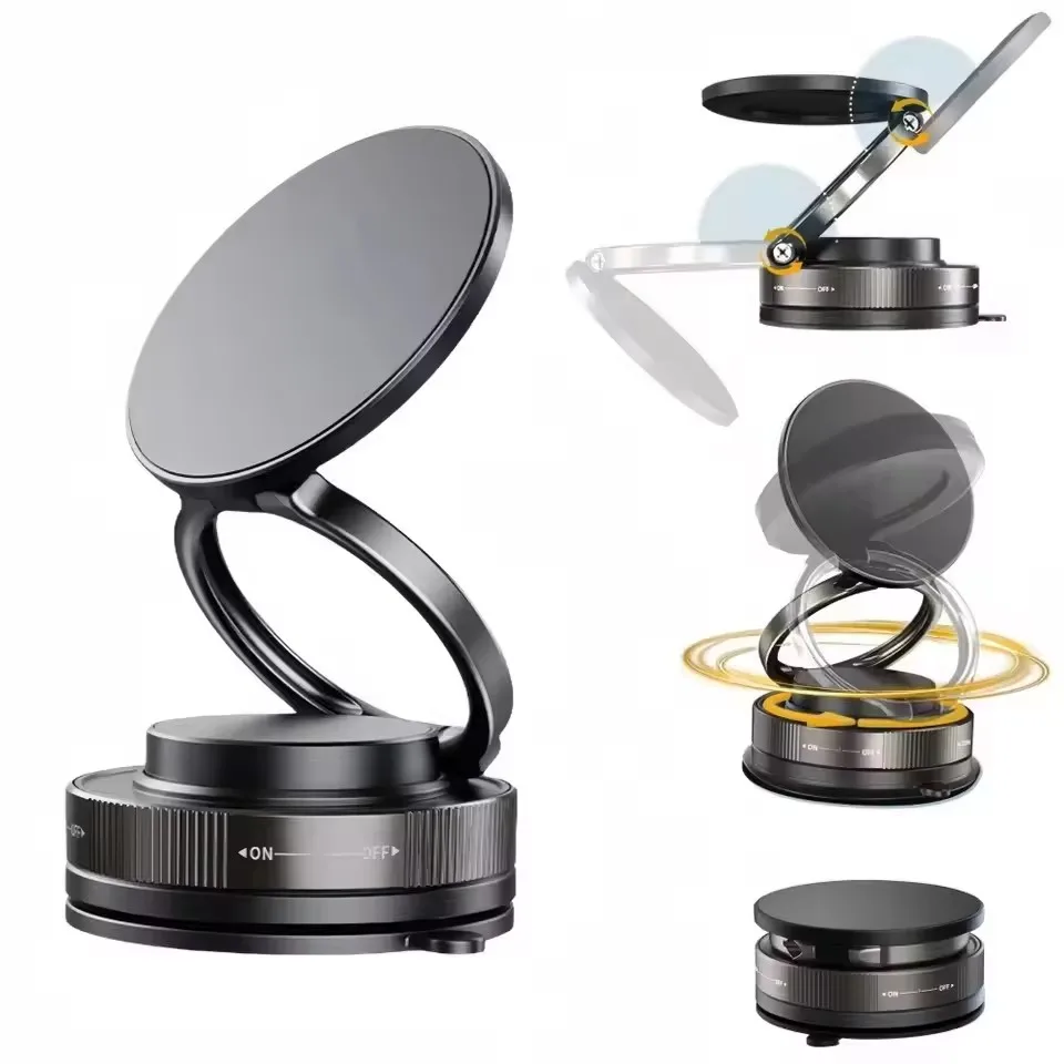 Car Phone Holder - 업그레이드된 360 ° 진공 흡착식 자석