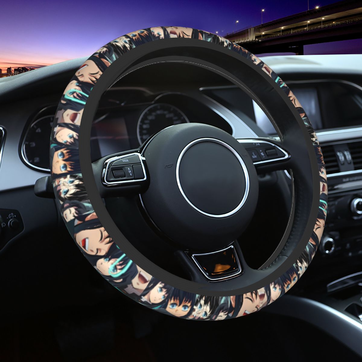 Car Accessories Japanese - Muichiro Demon S-Slayer 스티어링 휠 커버