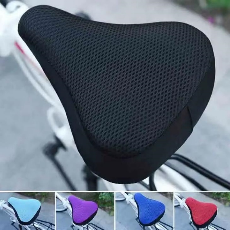 Car Seat Cover - 1개 3D 소프트 실리콘 자전거 안장