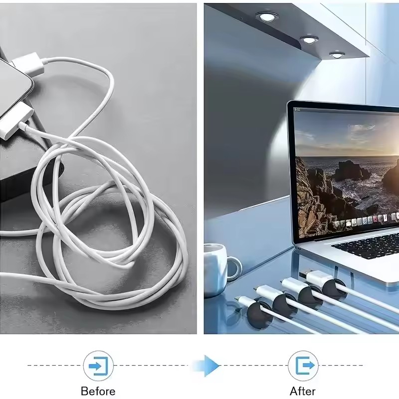 5개/50개 세트 미니 케이블 정리 클립, USB 충전 - Car Organizer 리뷰 및 가격