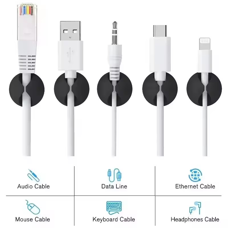 5개/50개 세트 미니 케이블 정리 클립, USB 충전 - Car Organizer 리뷰 및 가격