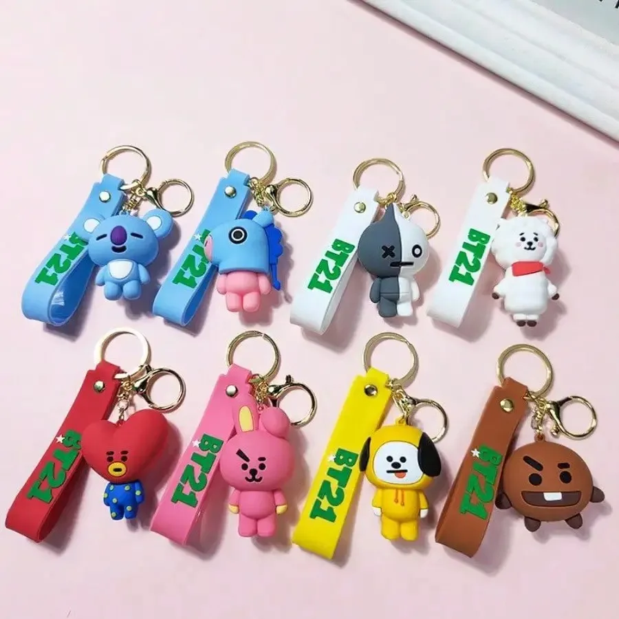 @BT21 코야 RJ 쇼키 쿠키 타타 침미 망 키링,  - Car Accessories Japanese 리뷰 및 가격