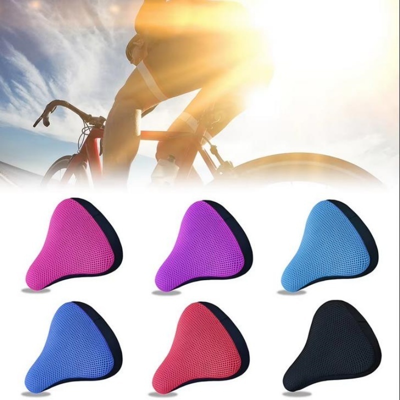 1개 3D 소프트 실리콘 자전거 안장 쿠션 통기성 편안 - Car Seat Cover 리뷰 및 가격