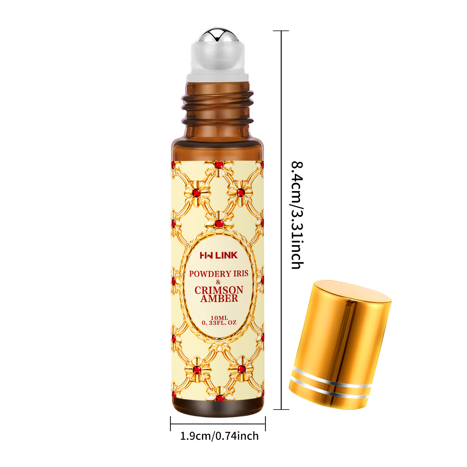 10ml 파우더리 아이리스 & 크림슨 앰버 향 오일 롤 - Car Air Freshener 리뷰 및 가격
